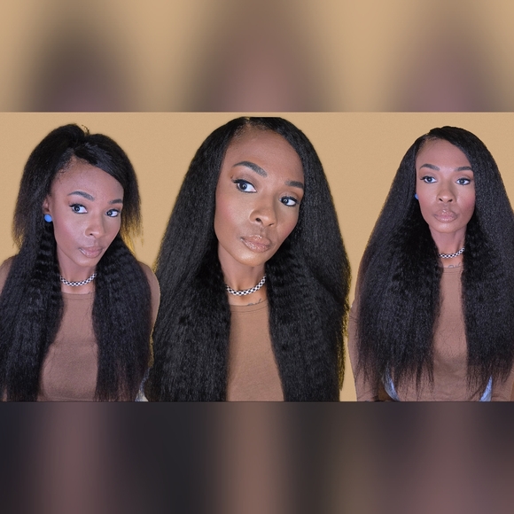 Kinky Straight Human Hair Wig - Picture 6 of 6